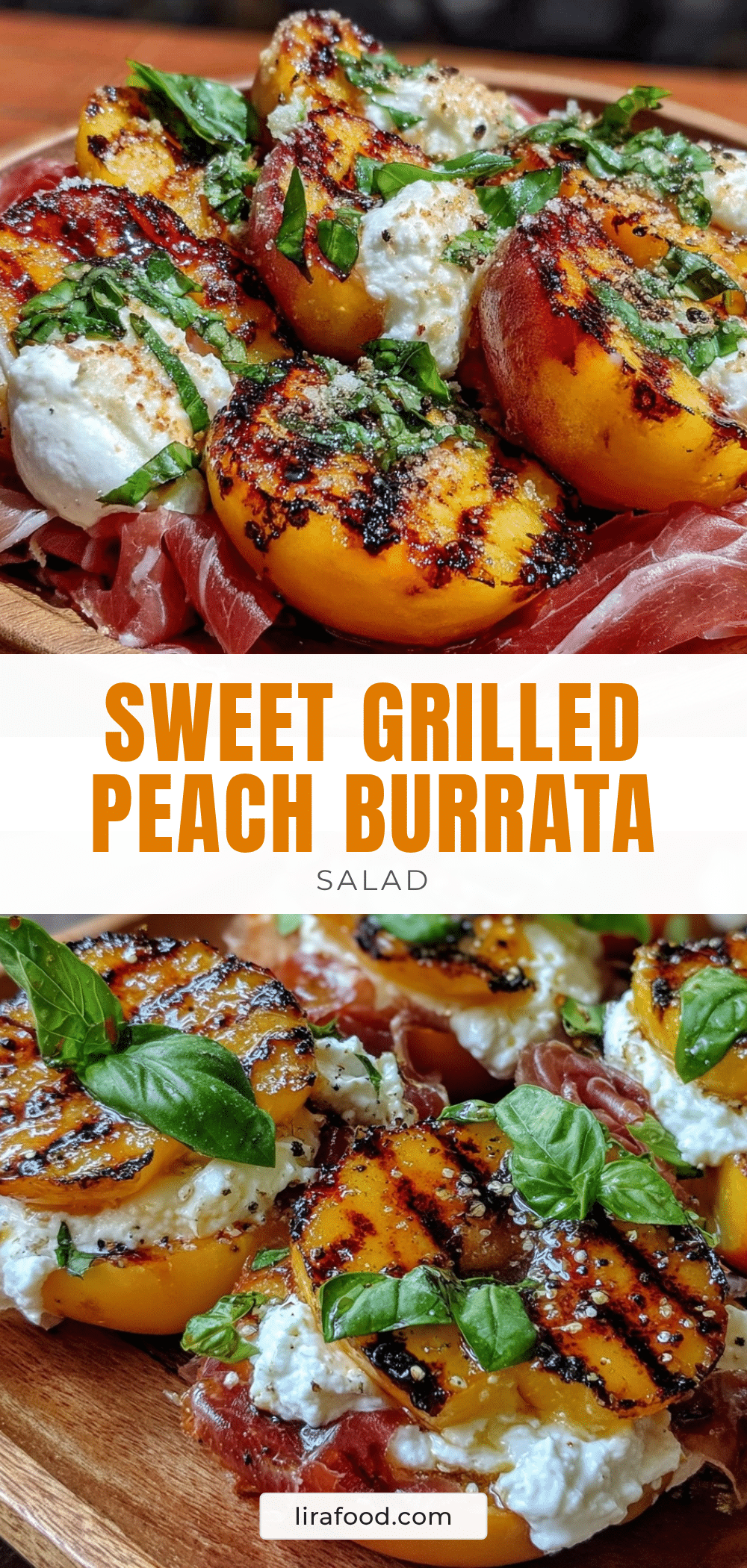 grilled peach and burrata salad recipe