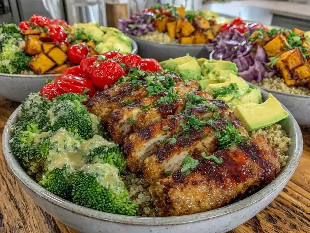 healthy high school lunch bowl prep - featured image