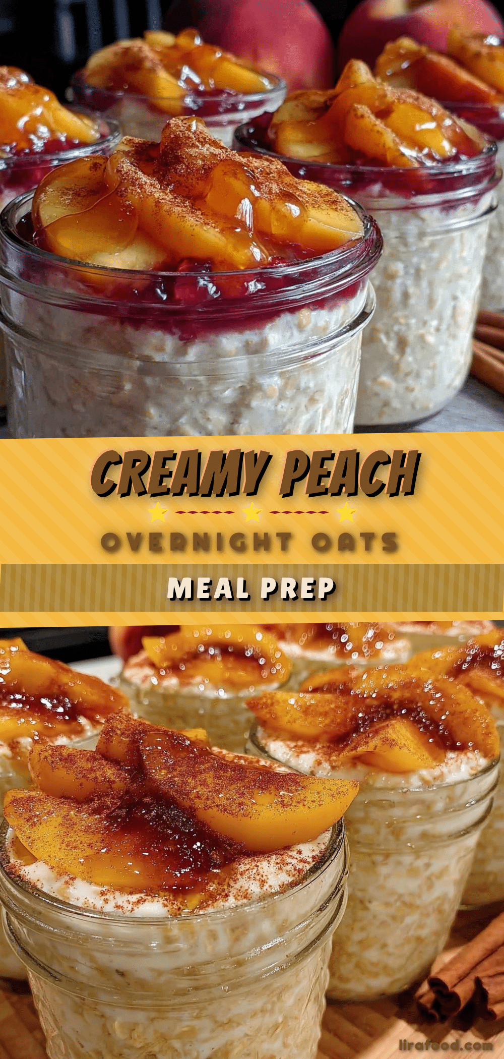 healthy peach overnight oats recipe recipe