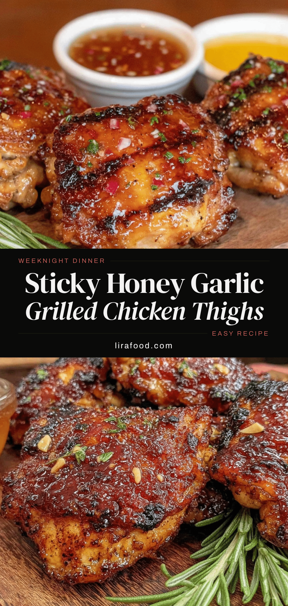 honey garlic grilled chicken thighs recipe