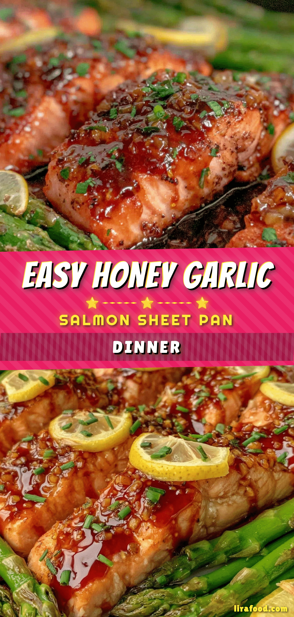 honey garlic salmon sheet pan dinner recipe