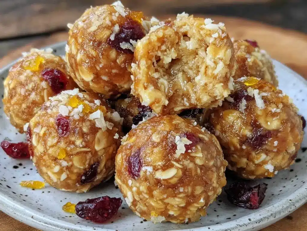 honey peanut butter energy bites - featured image