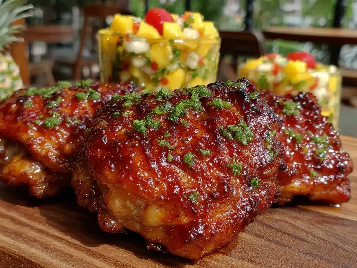 honey sriracha grilled chicken thighs preparation steps