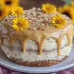 Leo Zodiac Gold Drip Birthday Cake - featured image
