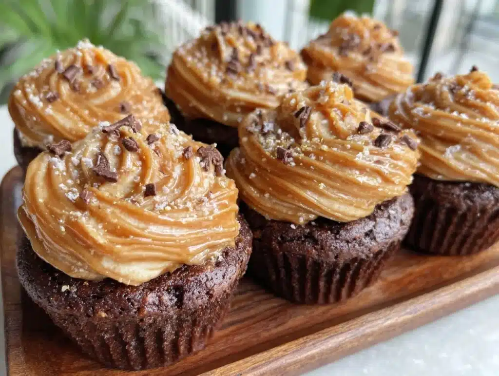 lion mane chocolate cupcakes - featured image