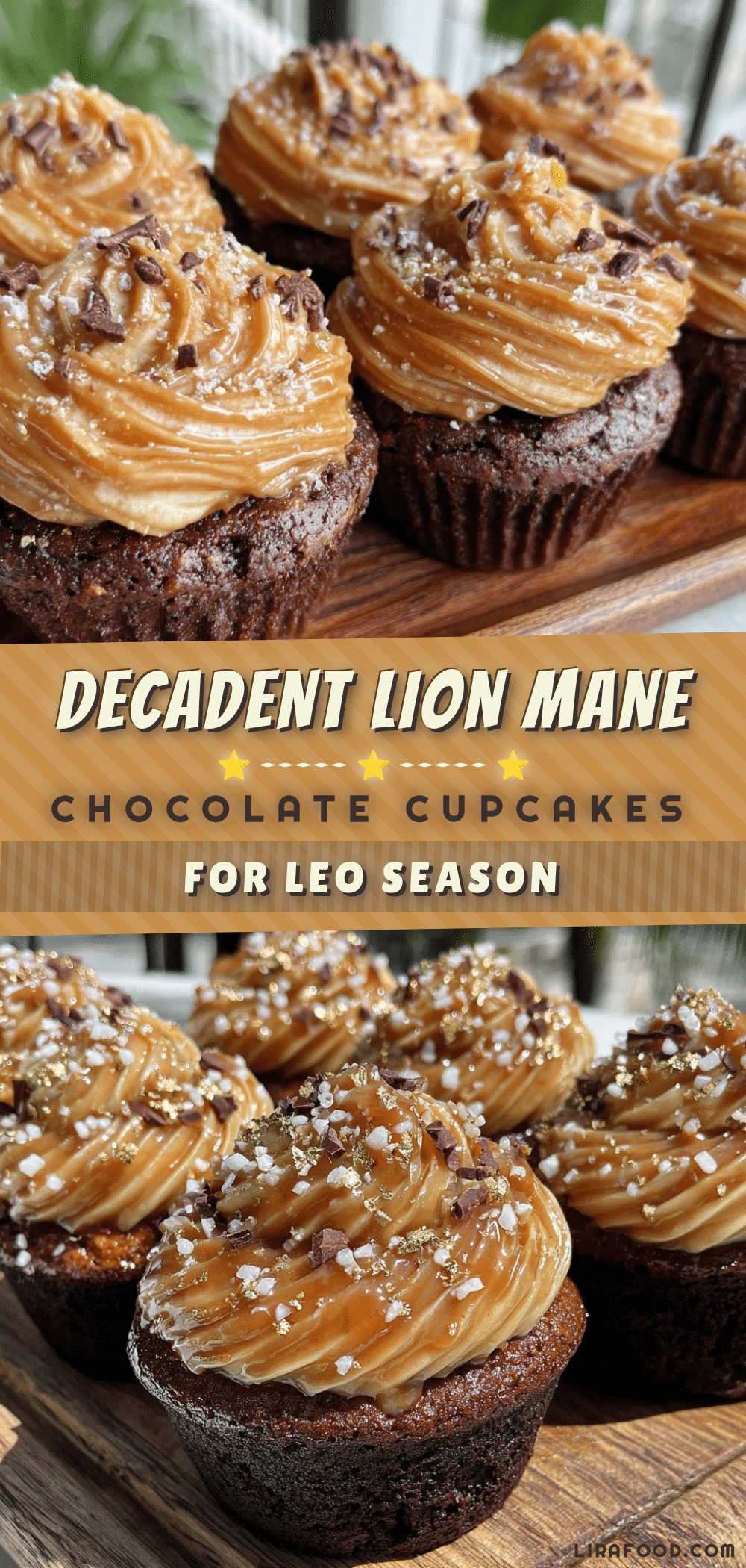 lion mane chocolate cupcakes recipe