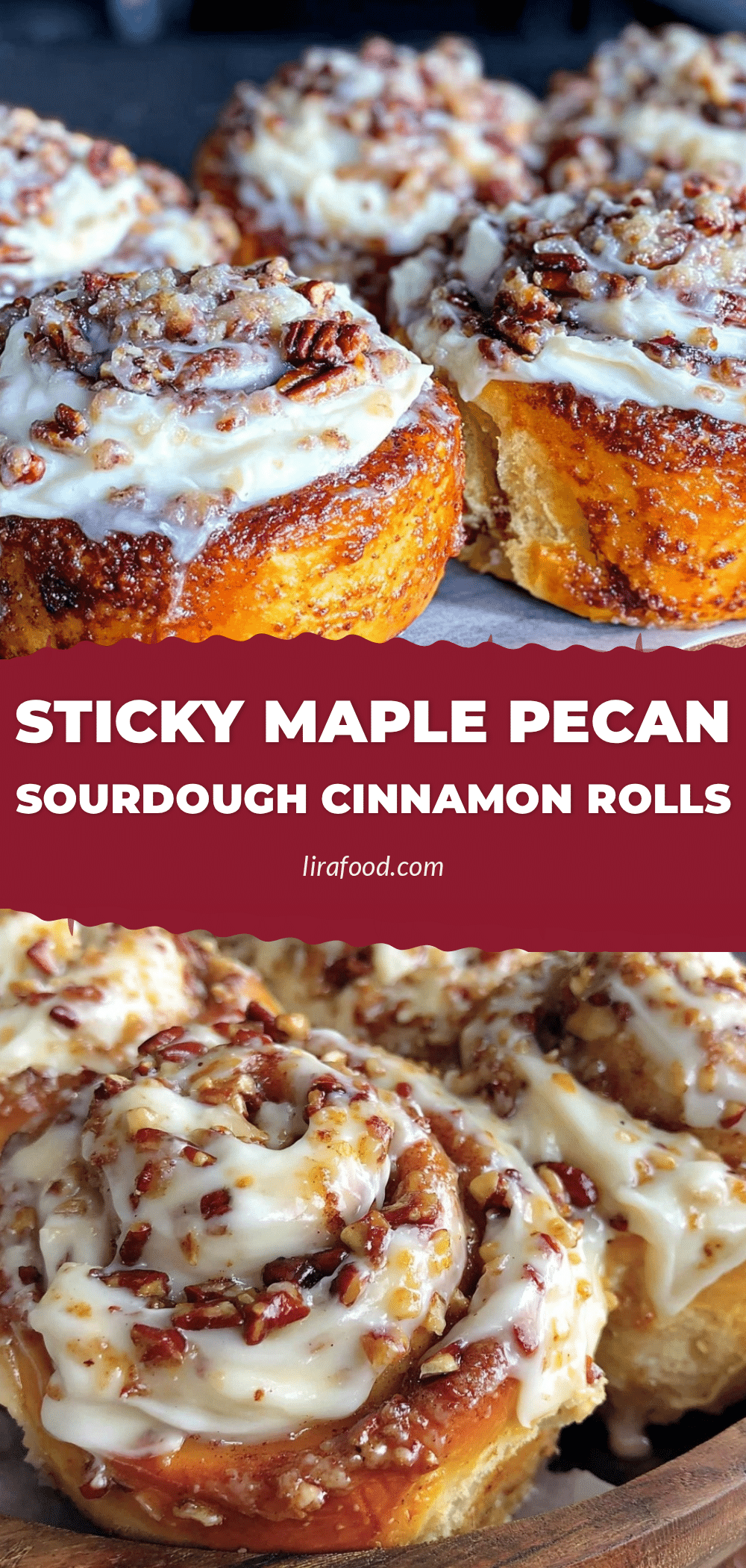 maple pecan sourdough cinnamon rolls recipe