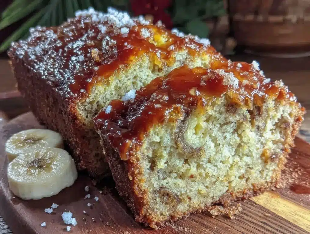 moist banana bread brown butter cinnamon sugar crust - featured image