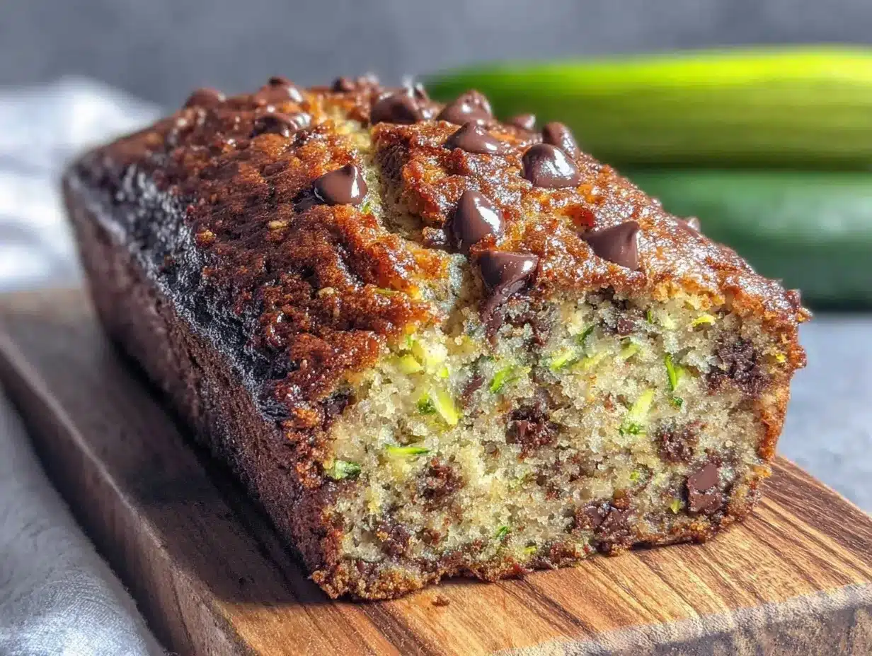 moist chocolate chip zucchini bread preparation steps