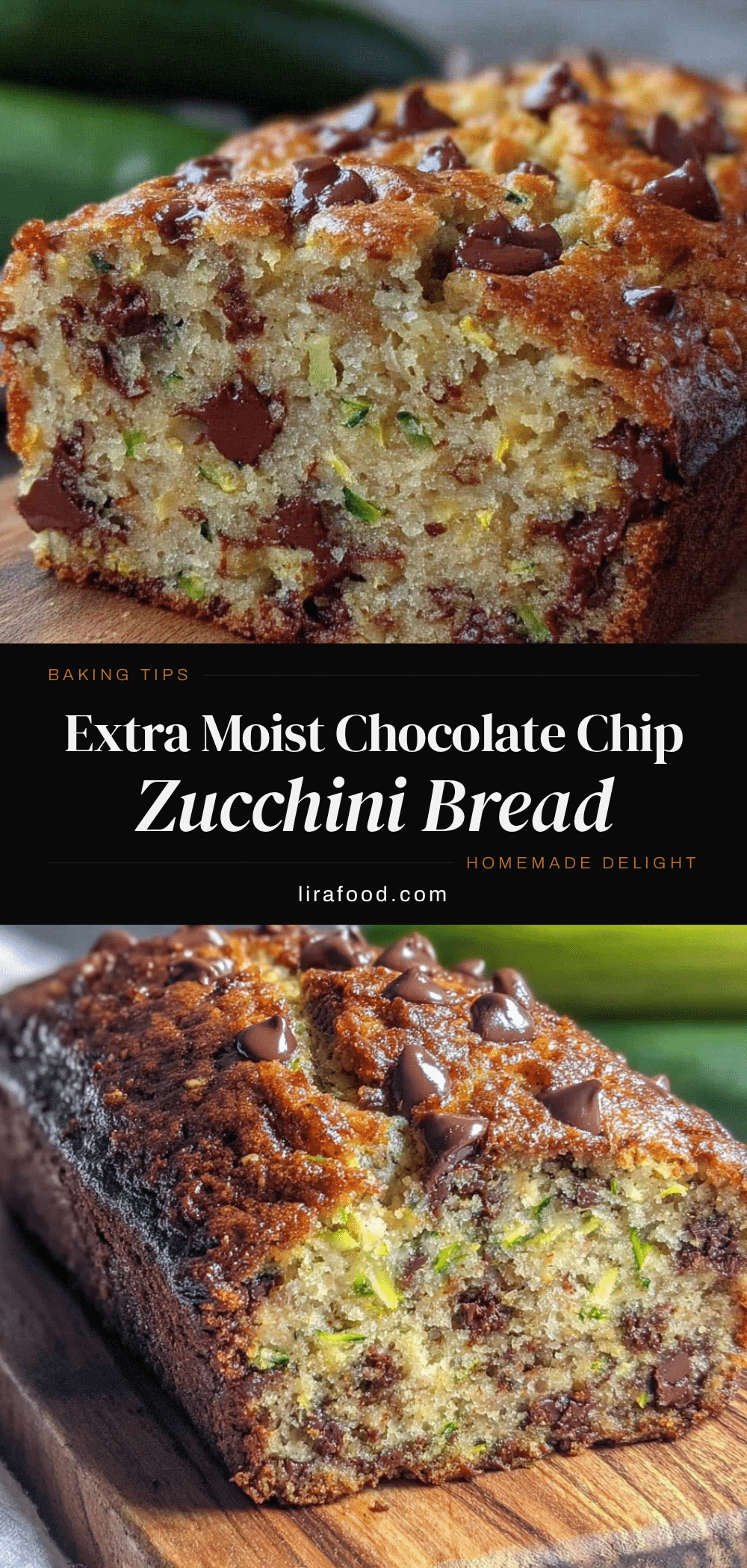 moist chocolate chip zucchini bread recipe