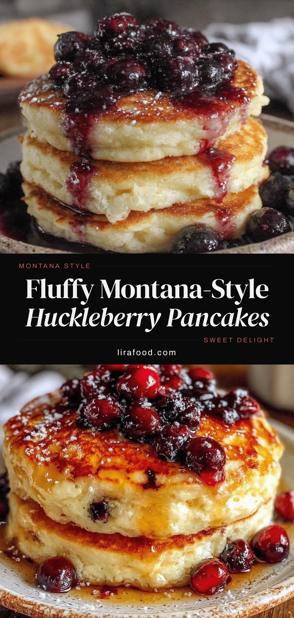 Montana-style huckleberry pancakes recipe
