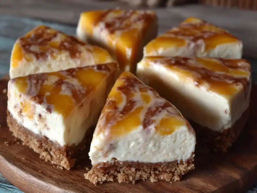 no-bake peach cream cheese icebox pie - featured image