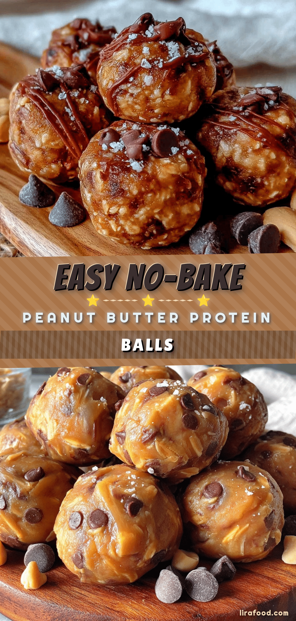 no-bake peanut butter chocolate chip protein balls recipe