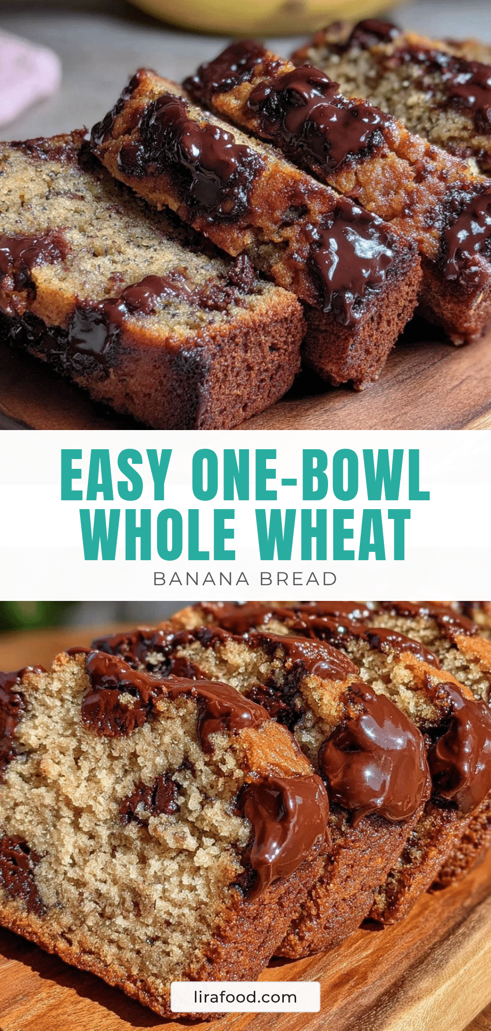 one-bowl whole wheat banana bread recipe