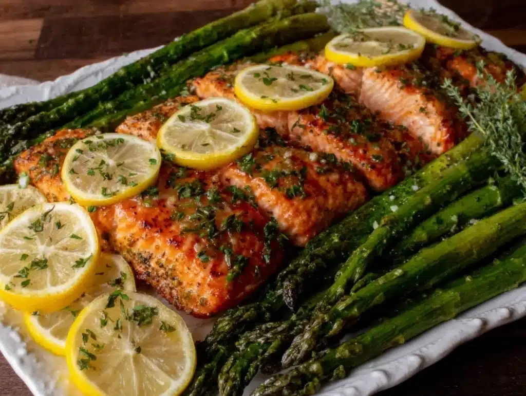 one-sheet lemon herb salmon - featured image