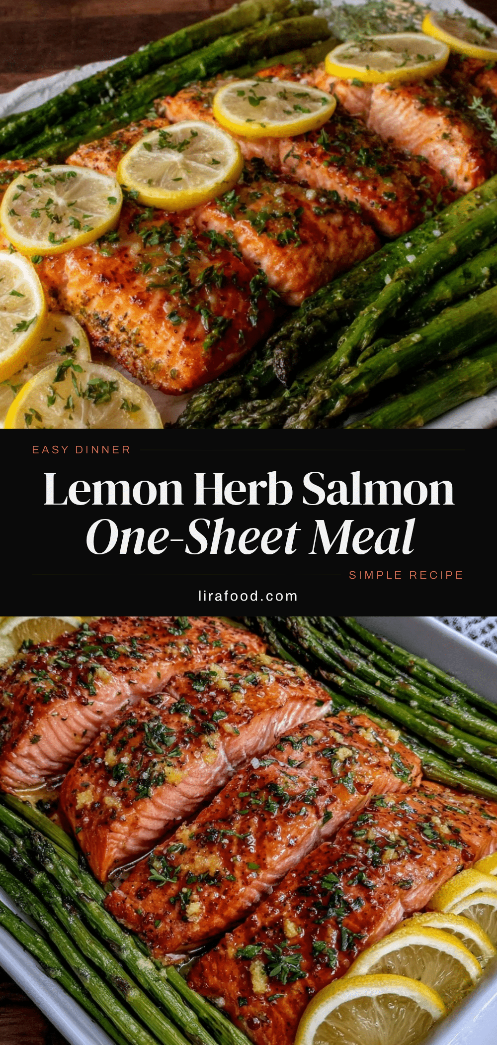 one-sheet lemon herb salmon recipe