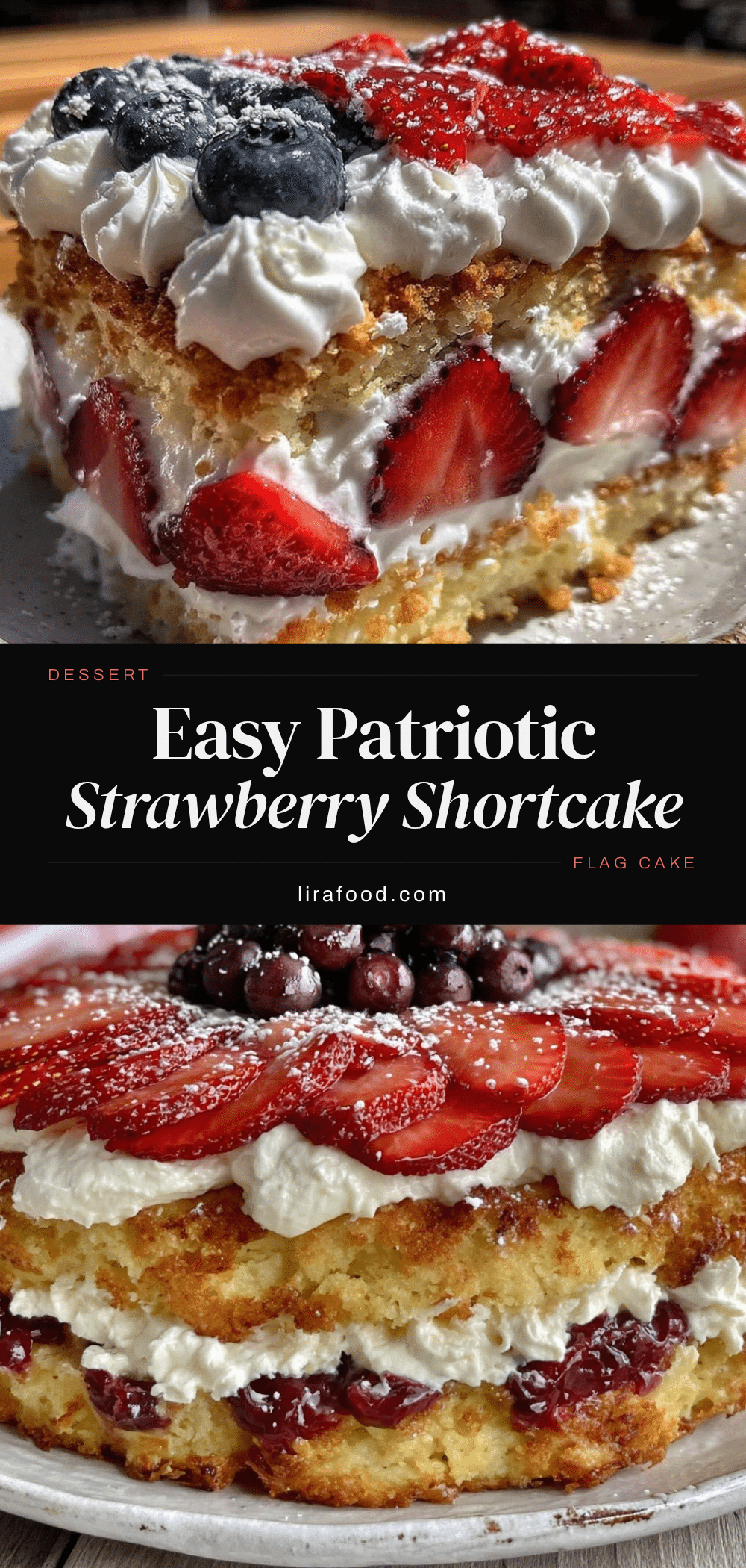 patriotic strawberry shortcake flag cake recipe