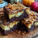 pumpkin cheesecake swirl brownies - featured image