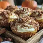 pumpkin cream cheese muffins - featured image