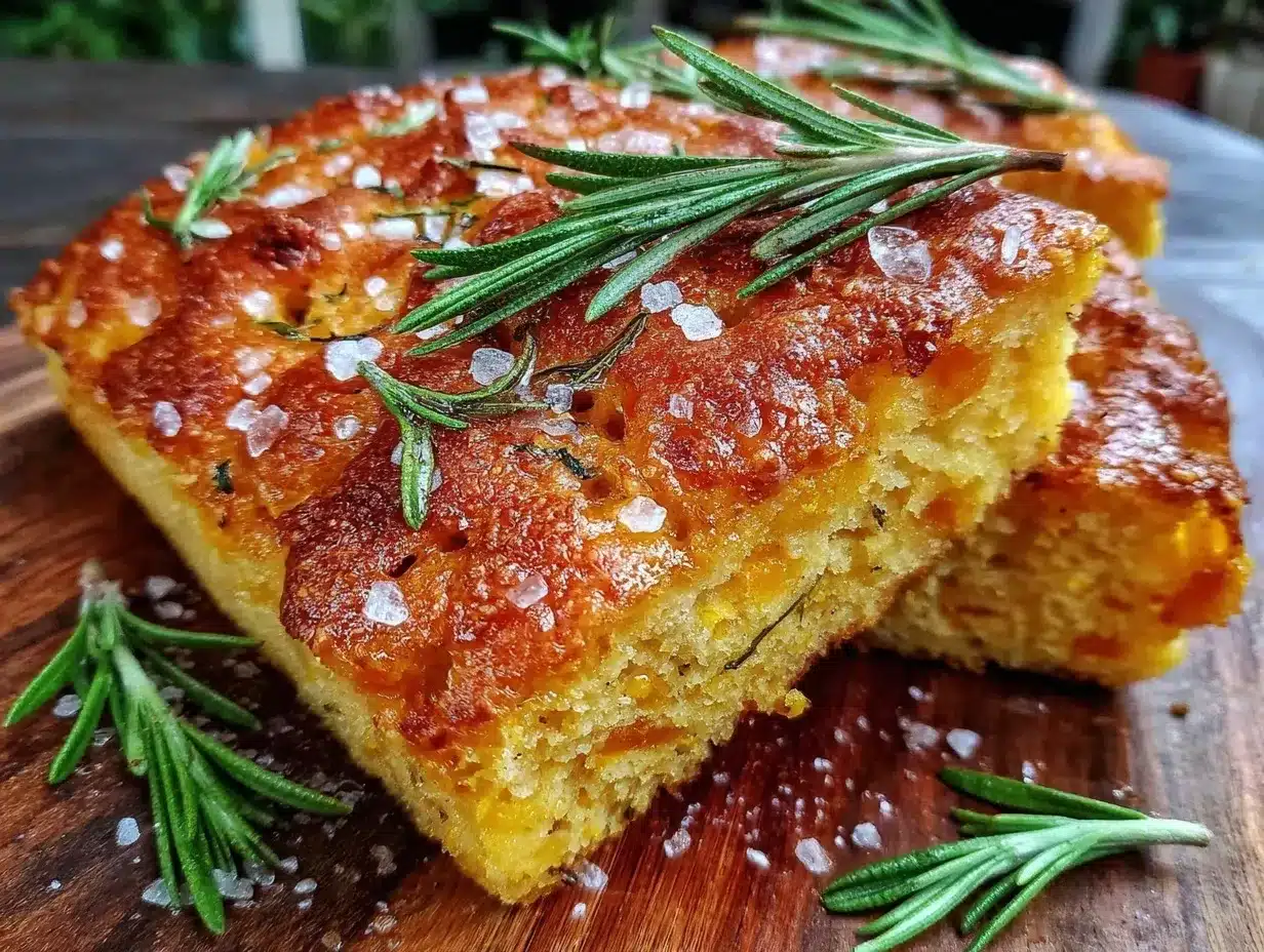 pumpkin sourdough focaccia preparation steps