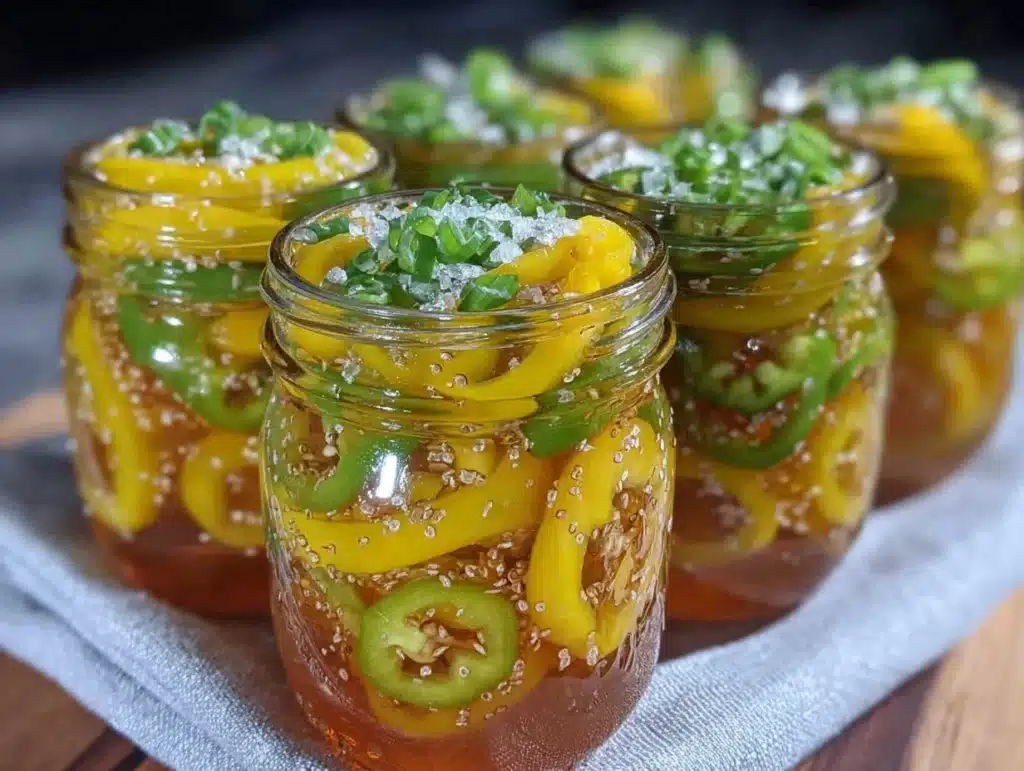 quick pickled banana peppers - featured image