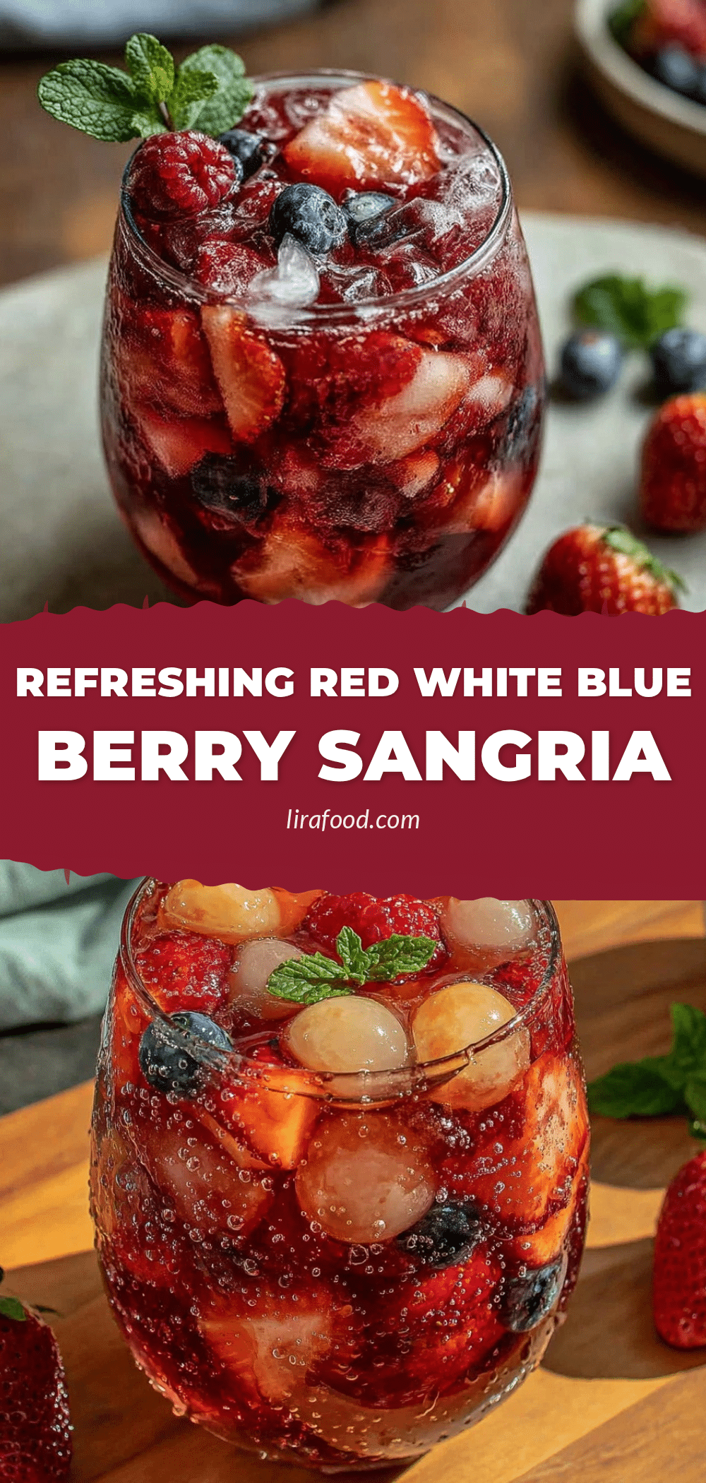 refreshing red white and blue sangria recipe