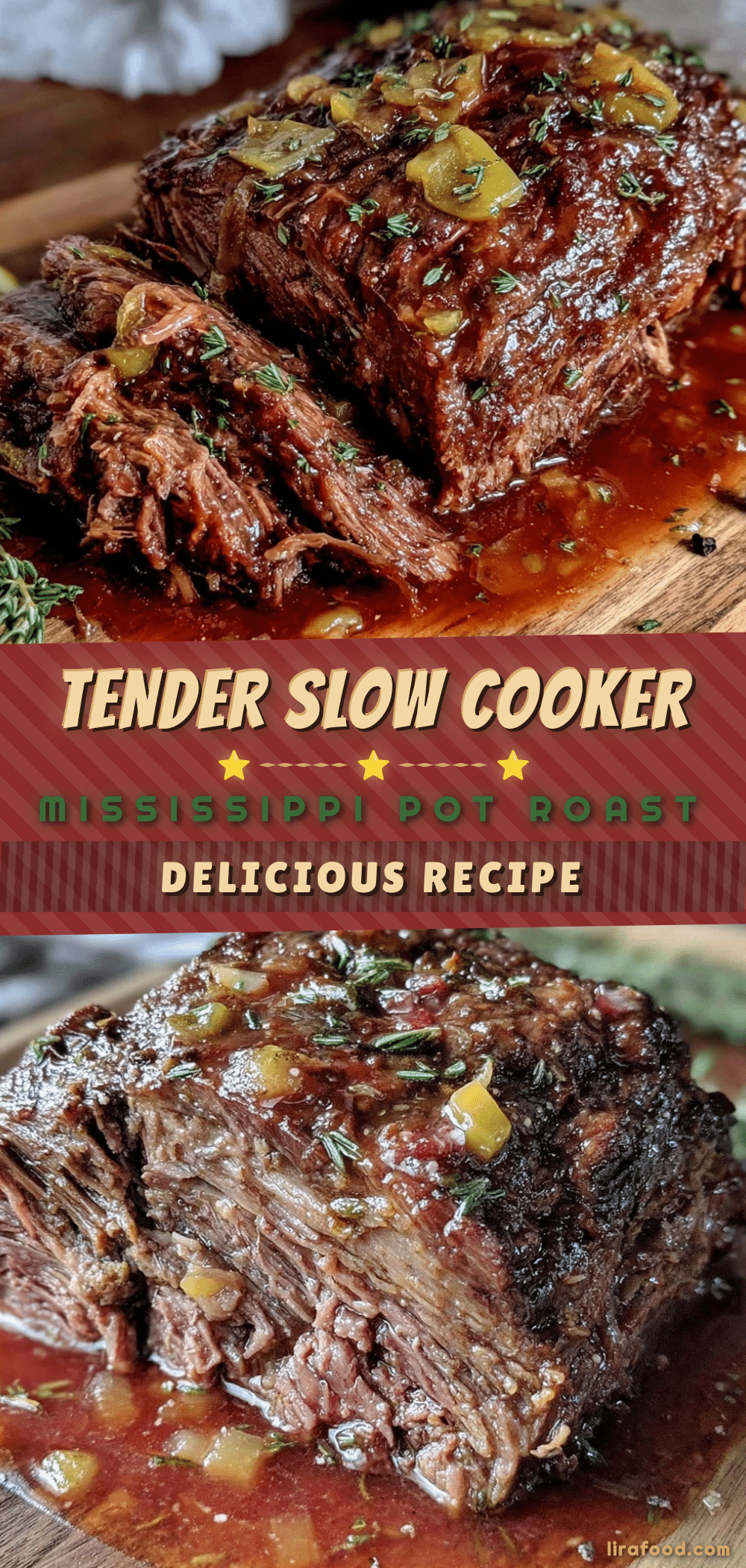 slow cooker mississippi pot roast recipe