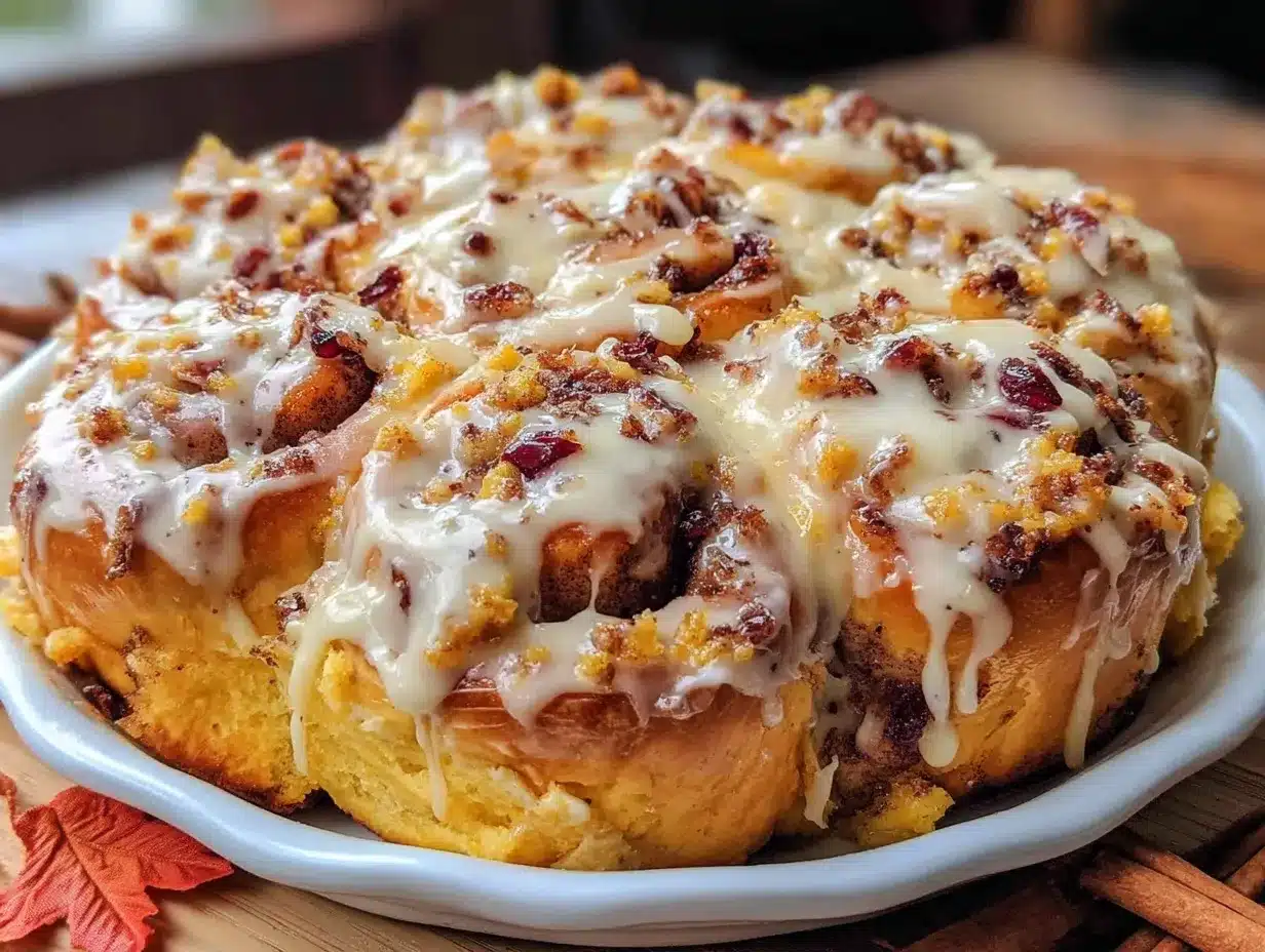 slow cooker pumpkin cinnamon rolls preparation steps