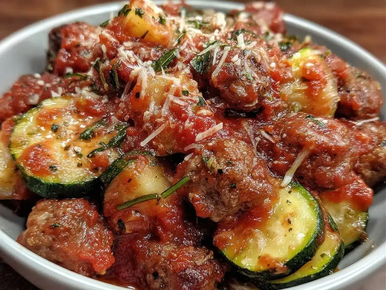 slow cooker zucchini marinara preparation steps