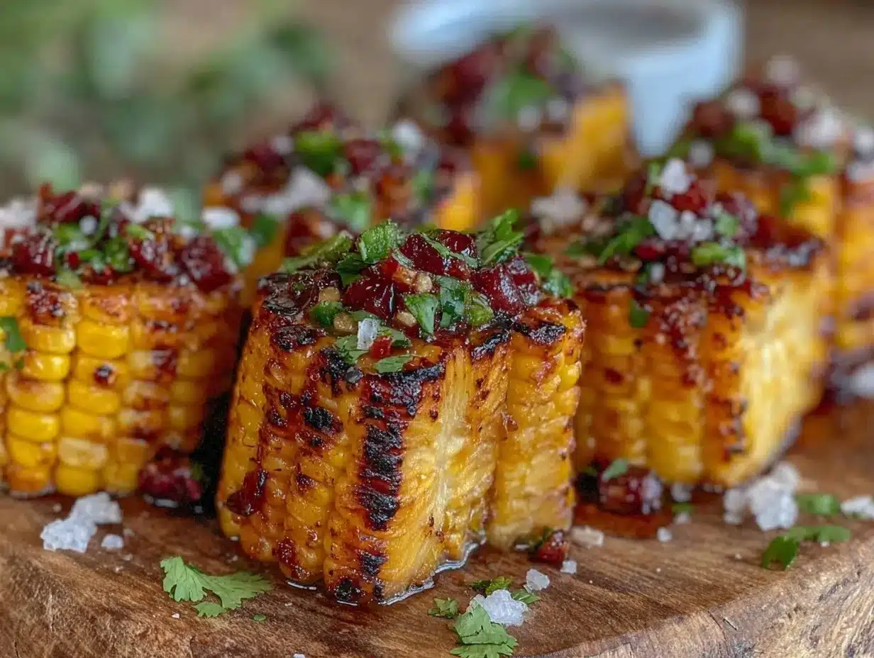 smoked jalapeño honey butter corn ribs preparation steps