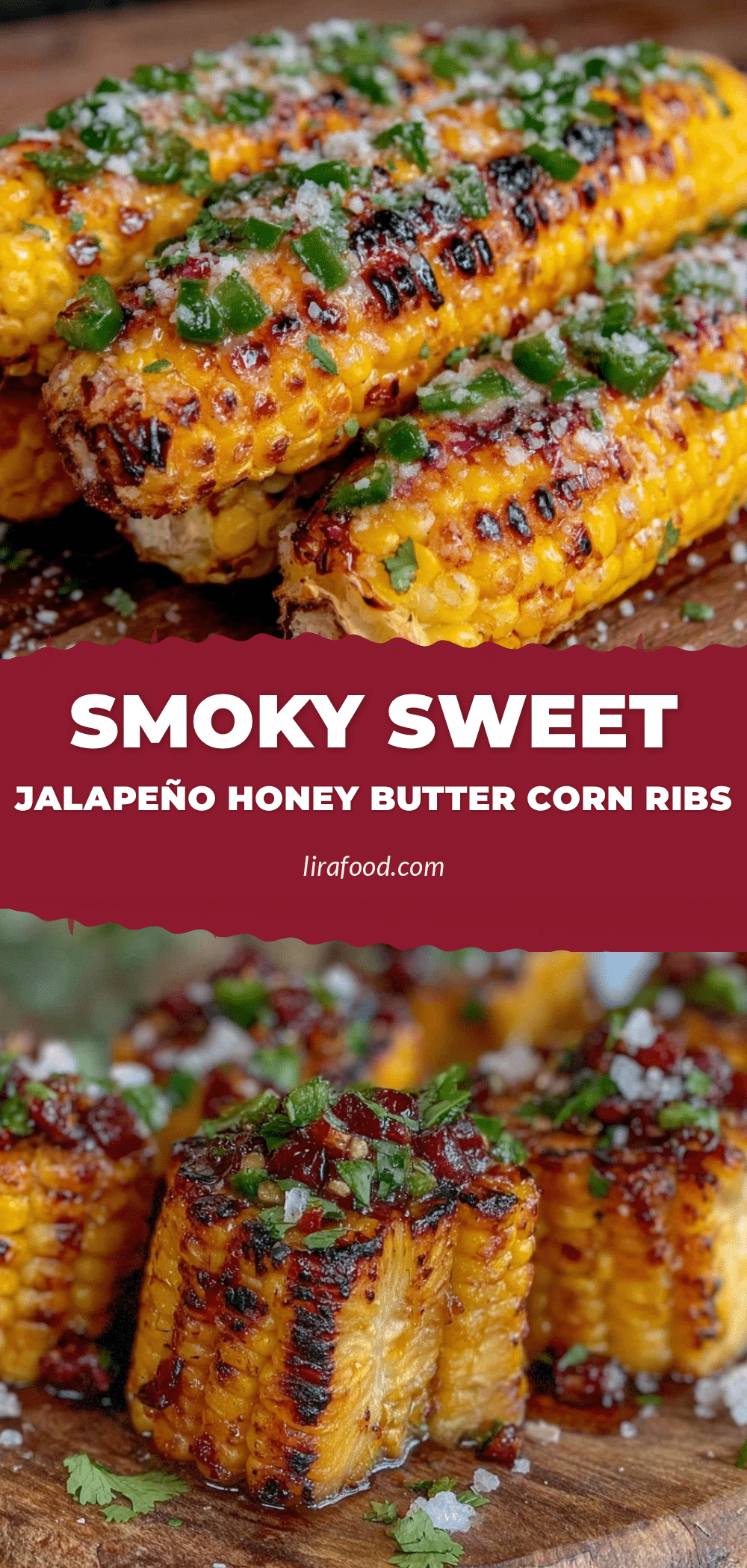 smoked jalapeño honey butter corn ribs recipe