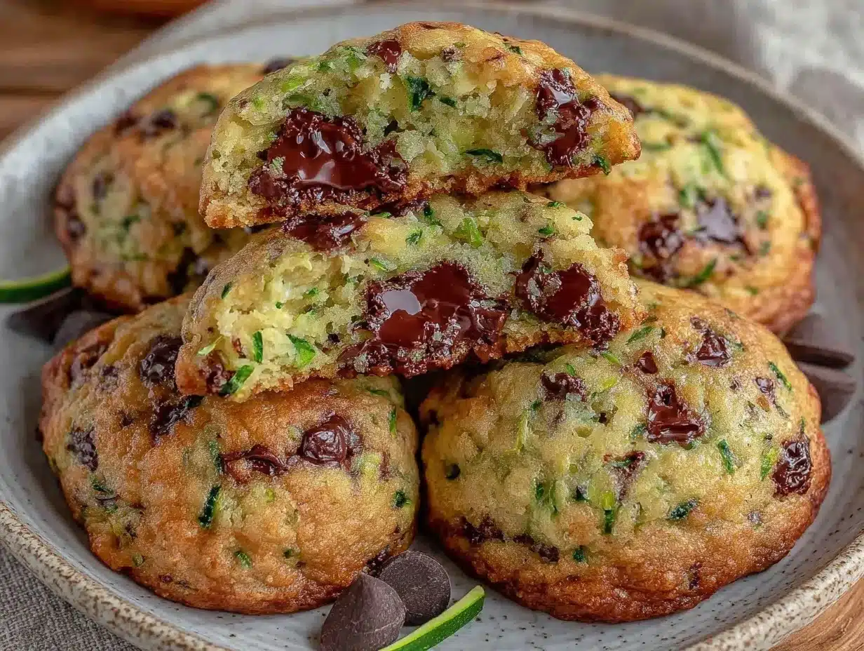 Soft Chewy Zucchini Chocolate Chip Cookies preparation steps