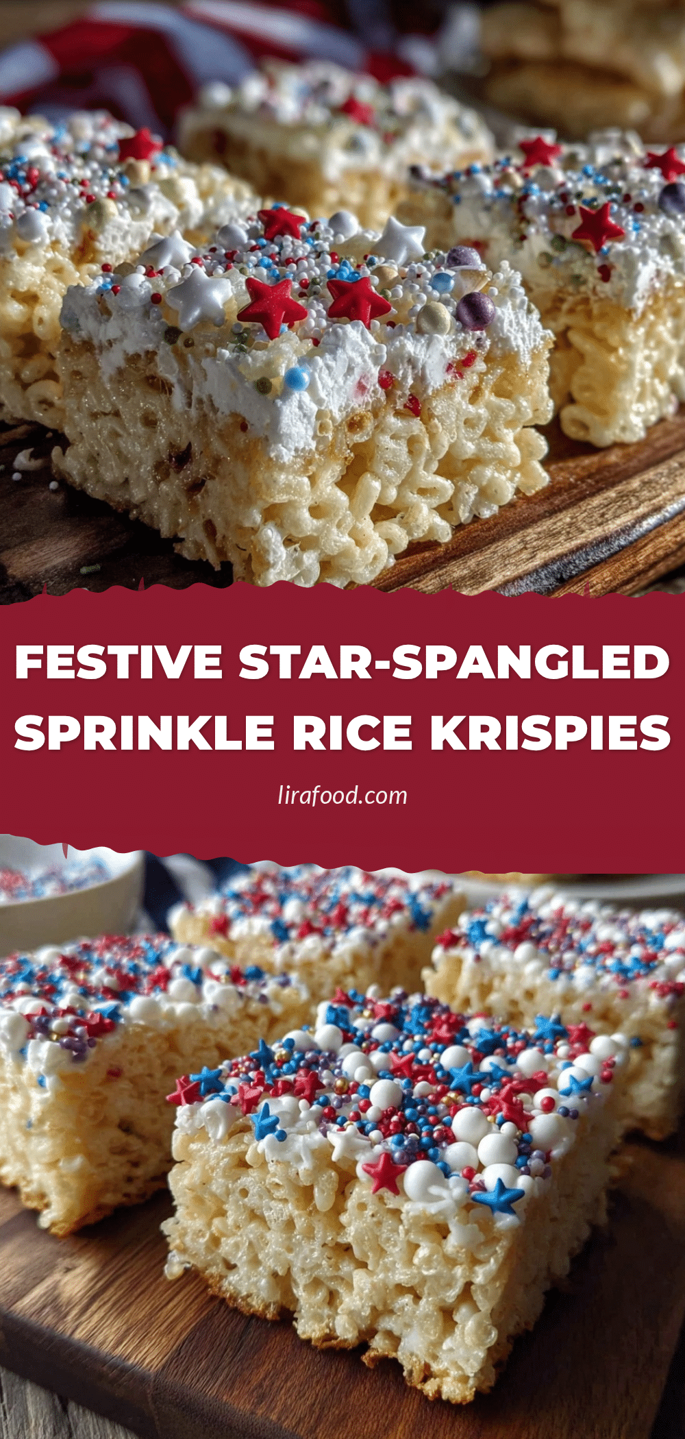 star-spangled Rice Krispie treats recipe