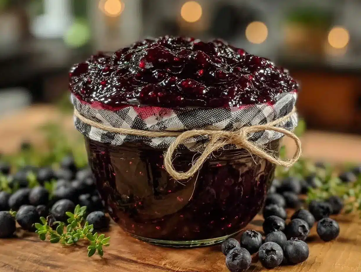wild-picked huckleberry jam preparation steps