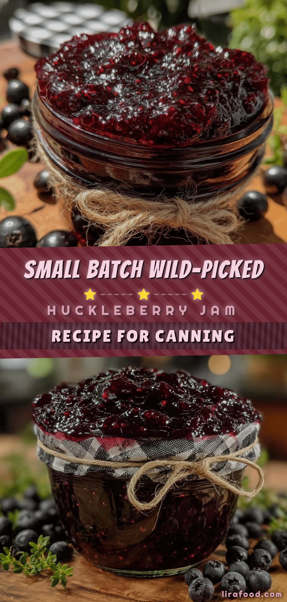 wild-picked huckleberry jam recipe