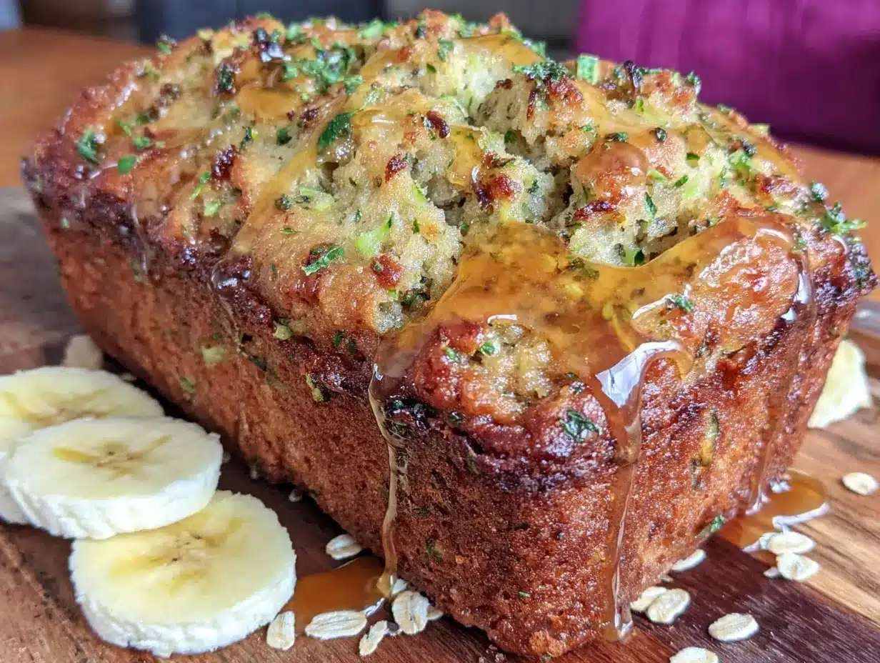 zucchini banana oat breakfast loaf preparation steps