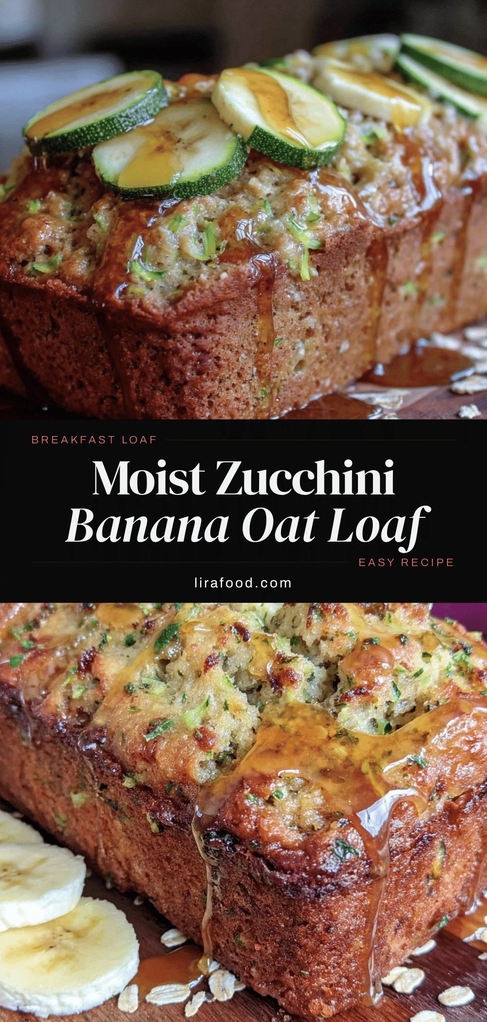 zucchini banana oat breakfast loaf recipe