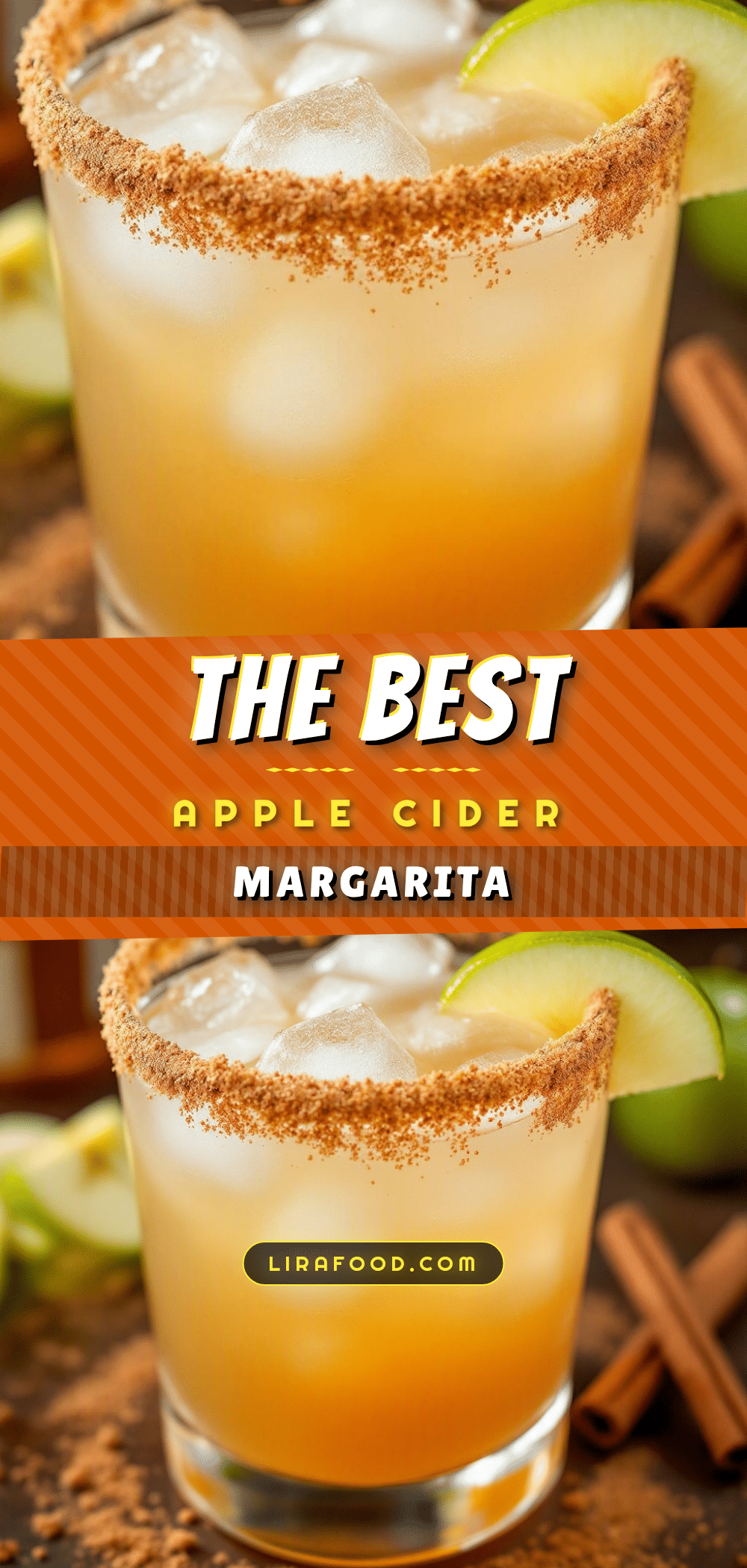 apple cider margarita cinnamon sugar rim recipe