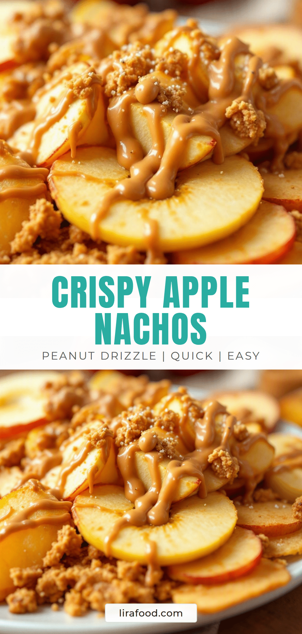 apple nachos with peanut butter drizzle recipe