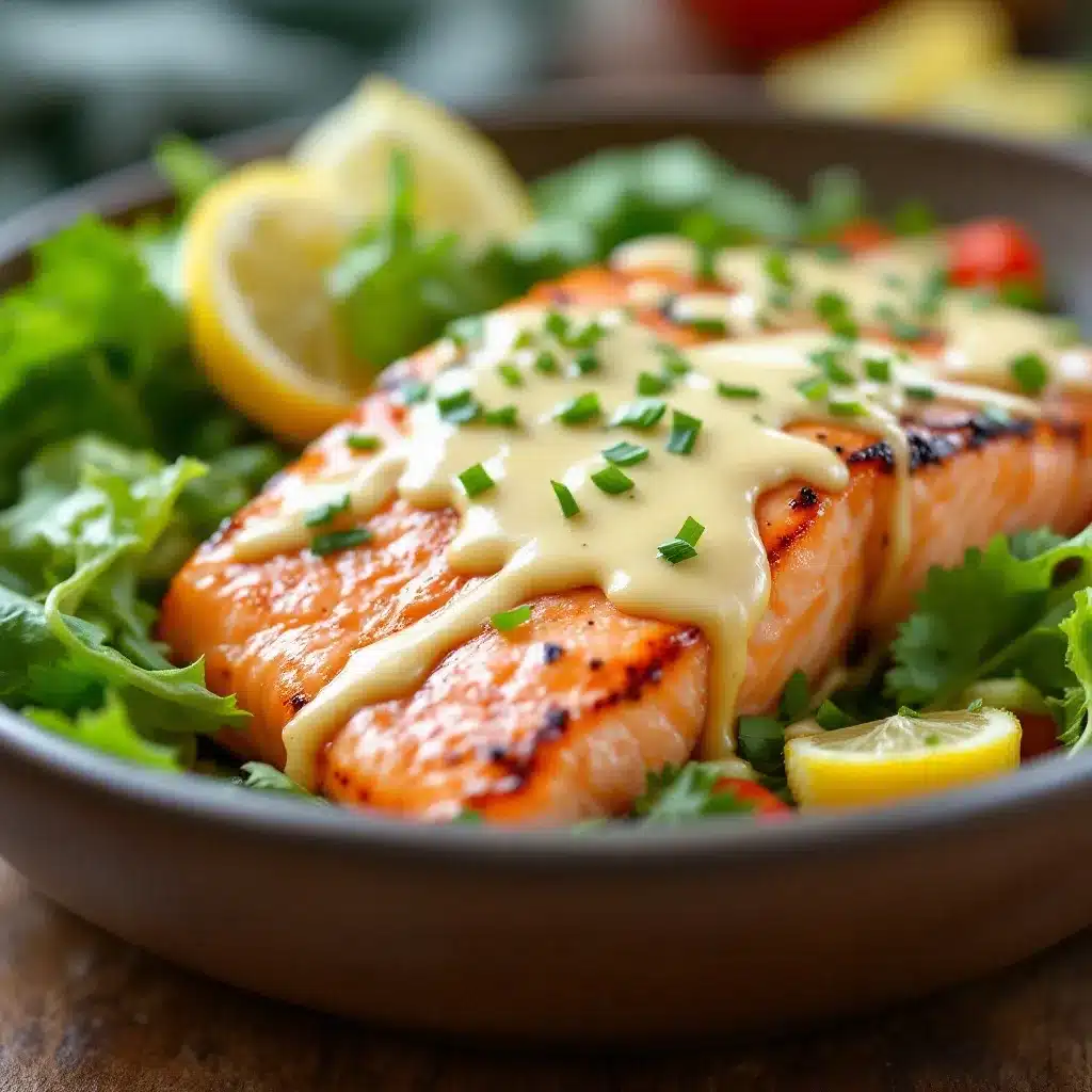 best grilled salmon with lemon garlic butter preparation steps