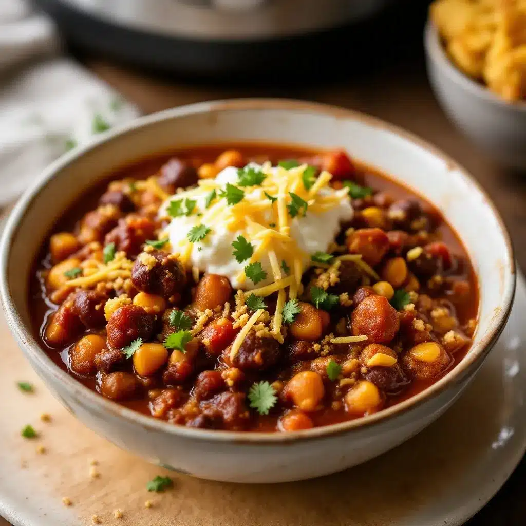 best slow cooker football sunday chili preparation steps