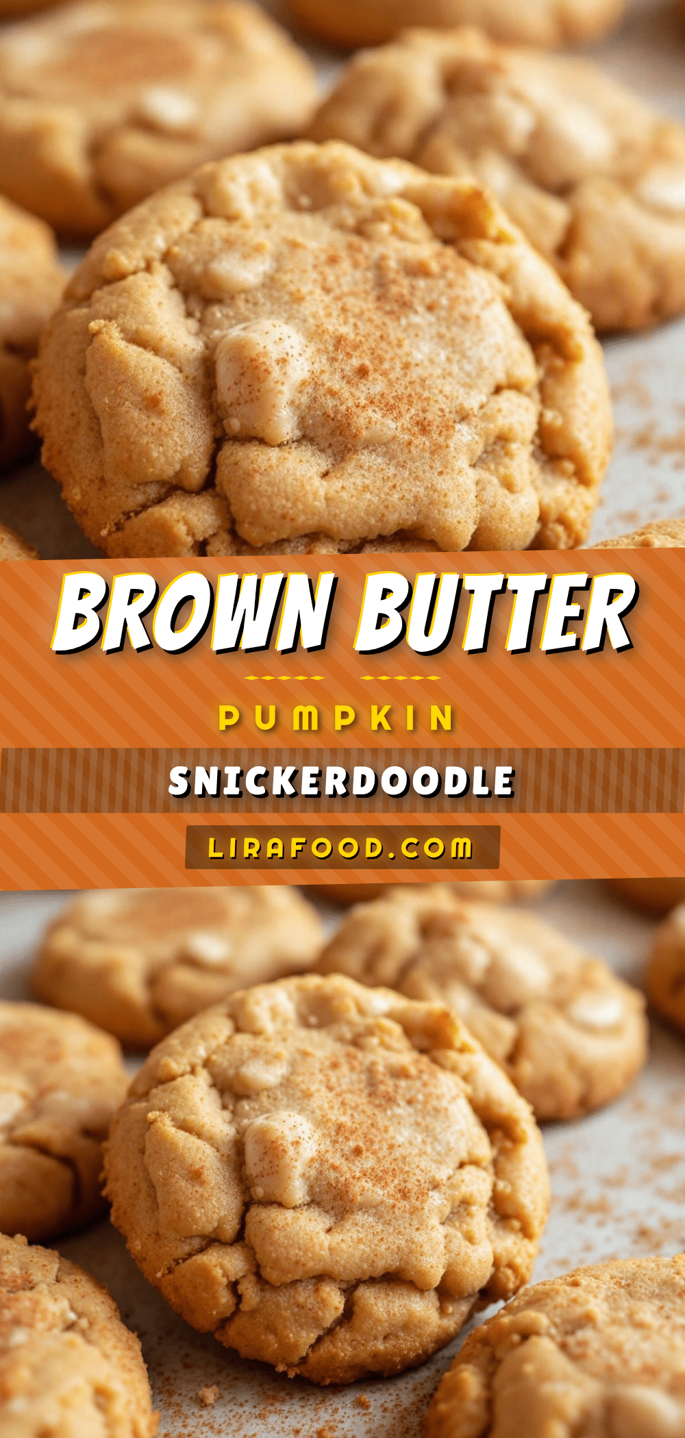 brown butter pumpkin snickerdoodle cookies recipe