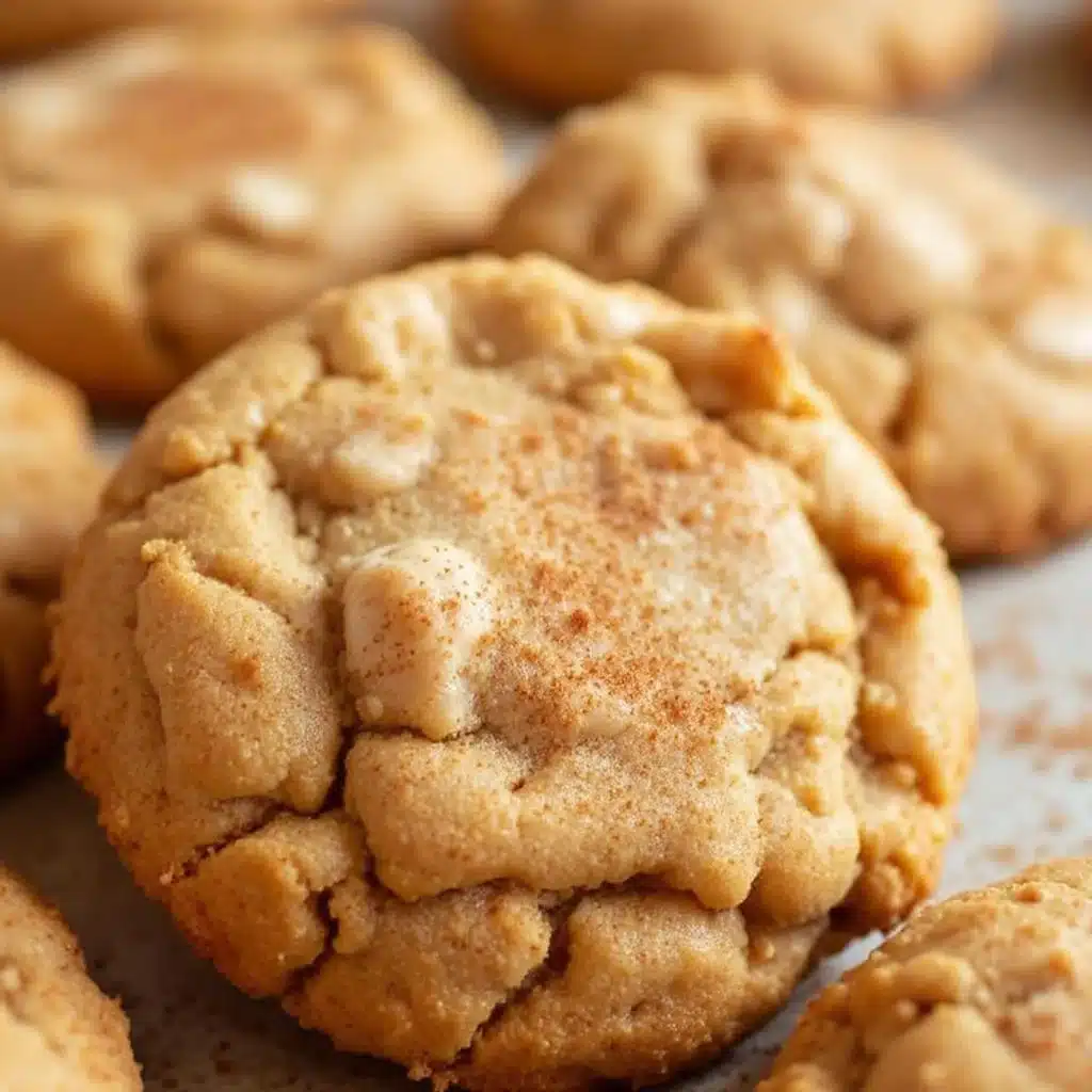 brown butter pumpkin snickerdoodle cookies - featured image