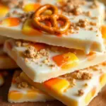 candy corn bark - featured image