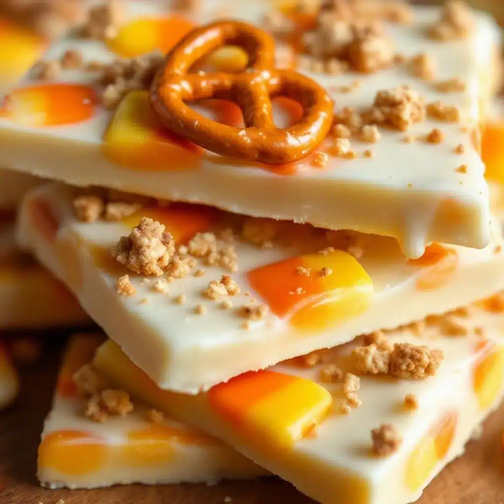 candy corn bark - featured image