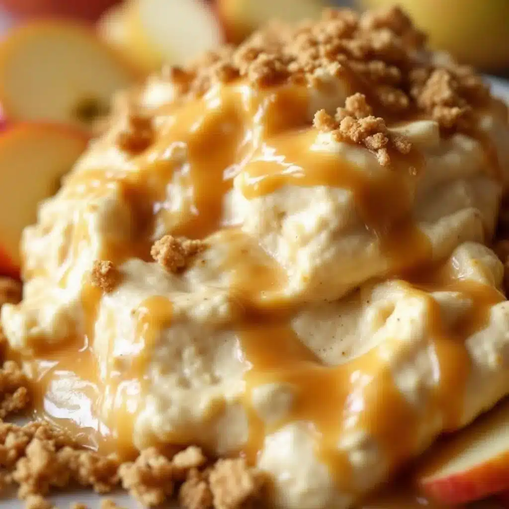 caramel apple cheesecake dip - featured image