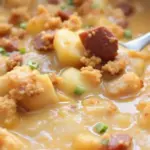 cheeseburger potato soup - featured image