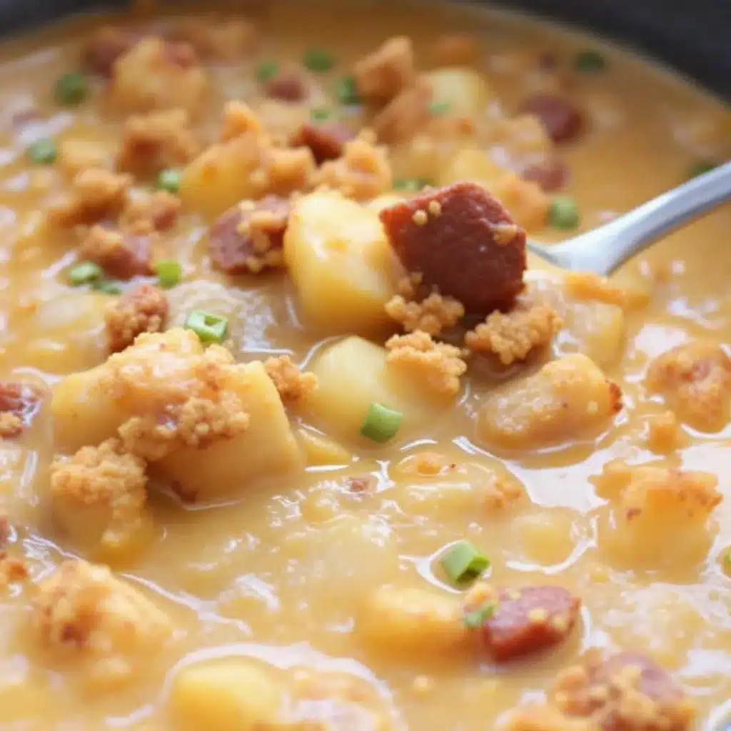 cheeseburger potato soup preparation steps