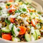 creamy cucumber salad with dill and sour cream - featured image