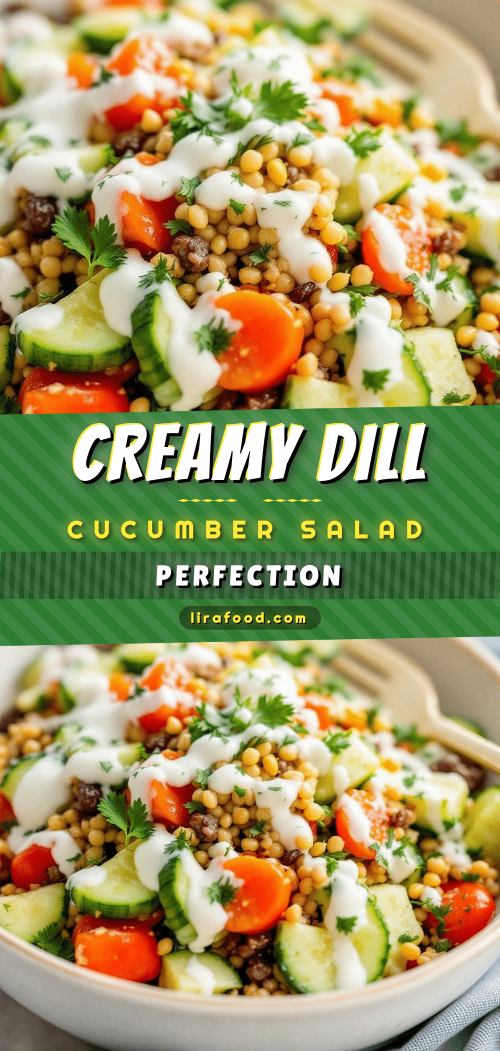 creamy cucumber salad with dill and sour cream recipe